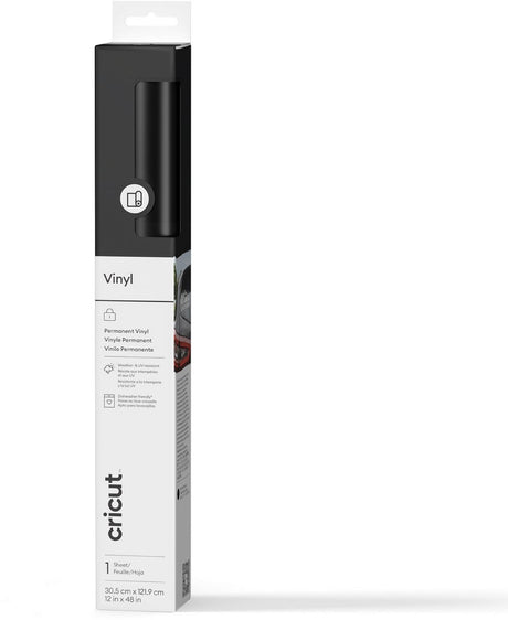 Cricut premium vinyl permanent 30x120cm – sort