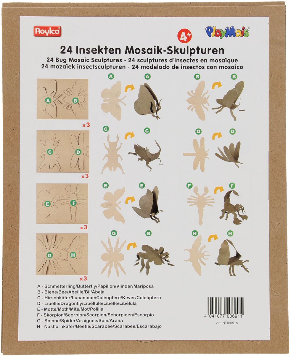 Playmais Mosaic 3D Insekter dekorerer, 24 ..