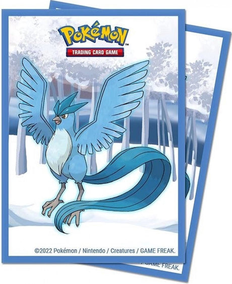 Ultrapro ultra pro - pokémon tcg - 65 pakke med kortærmer i standardstørrelse - articuno (63 x 89 mm)