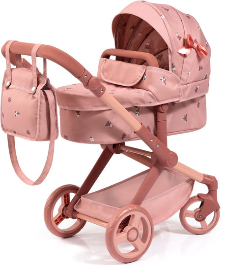 Bayer design combi dukkevogn xeo - 72 x 38 x 65 cm - dukkevogn - mørk pink