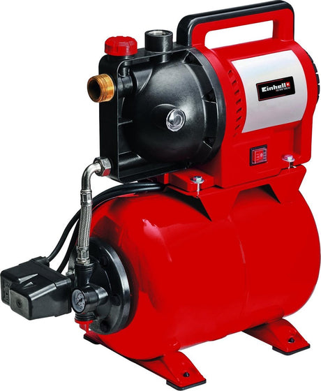 Einhell elektrisk boosterpumpe GC-WW 1045 n - 1050 w - 4500 l h - 4,8 bar - trykbeholderkapacitet: 20 l - max. hoved: 48 m