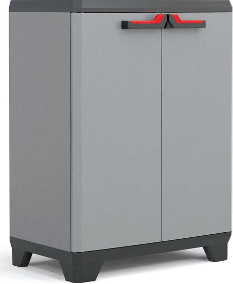 Keter stilo lavt skab - 1 hylde - 68x39x90cm - mørkegrå sort