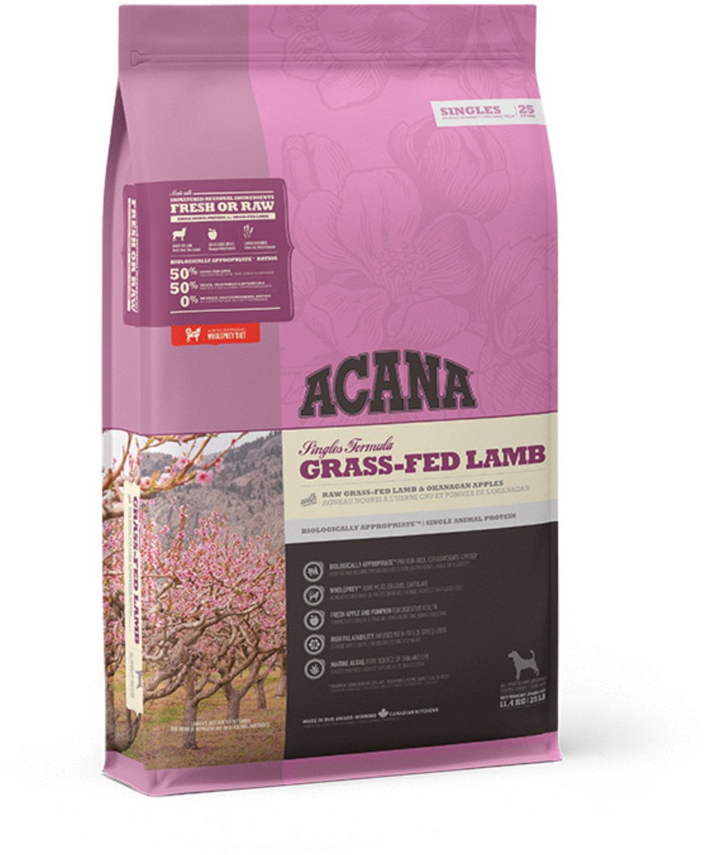 Acana singles græsfodret lammeæble - hundefoder - 11,4 kg