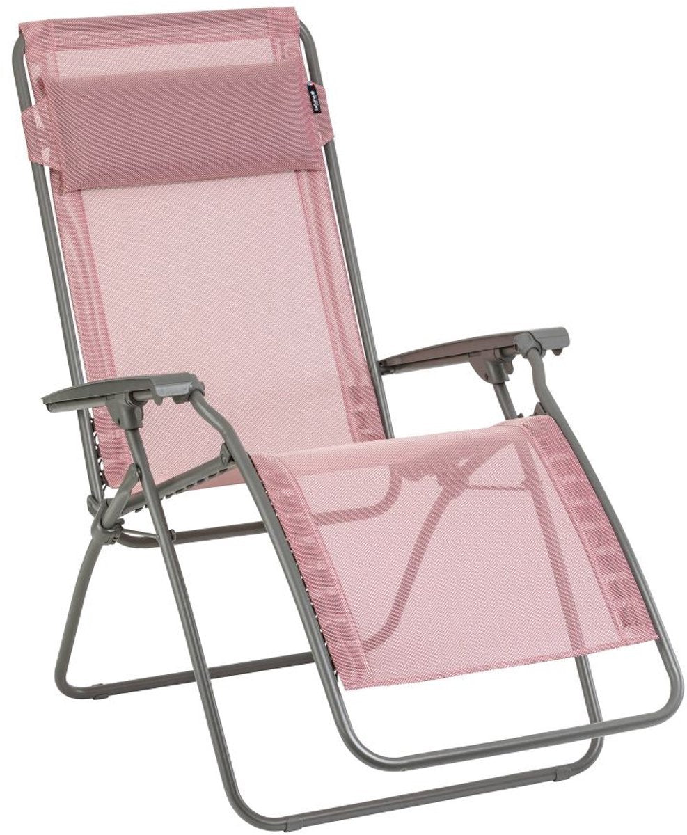 Lafuma r clip - relax stol - justerbar - foldbar - nul tyngdekraft - cerisier