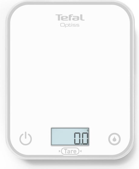 Tefal optiss bc50u0 - digital køkkenvægt - hvid - kompakt - max. 5 kg - præcisionsvægt