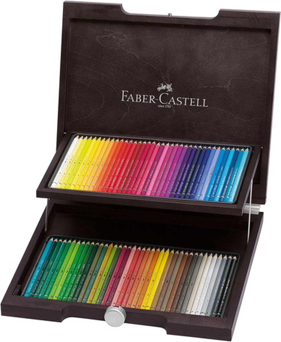 Faber-castell farveblyant akvarel - albrecht durer - trækasse 72 styk - fc-117572