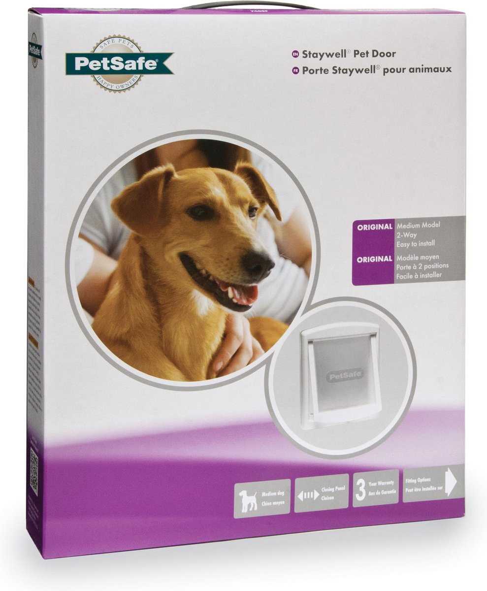 Petsafe 740 hundelem - hvid gennemsigtig - medium - 35 x 26,5 cm