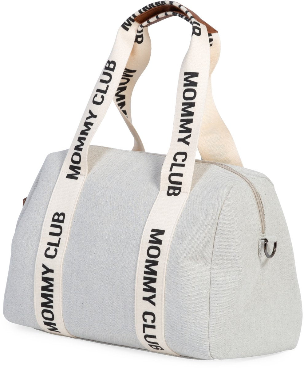 Childhome mommy club børneværelsestaske - pusletaske - lærred - ecru - 38 x 21 x 27 cm - 22l