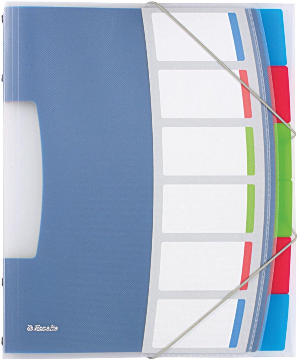 Esselte 624029 sorteringsmappe blå | flerfarvet polyvinylchlorid (PVC) a4