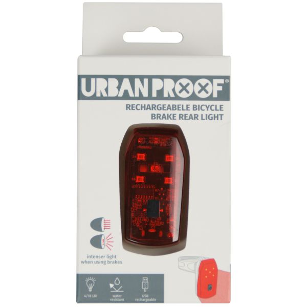 Urbanerof baglys bremse lys genopladelig