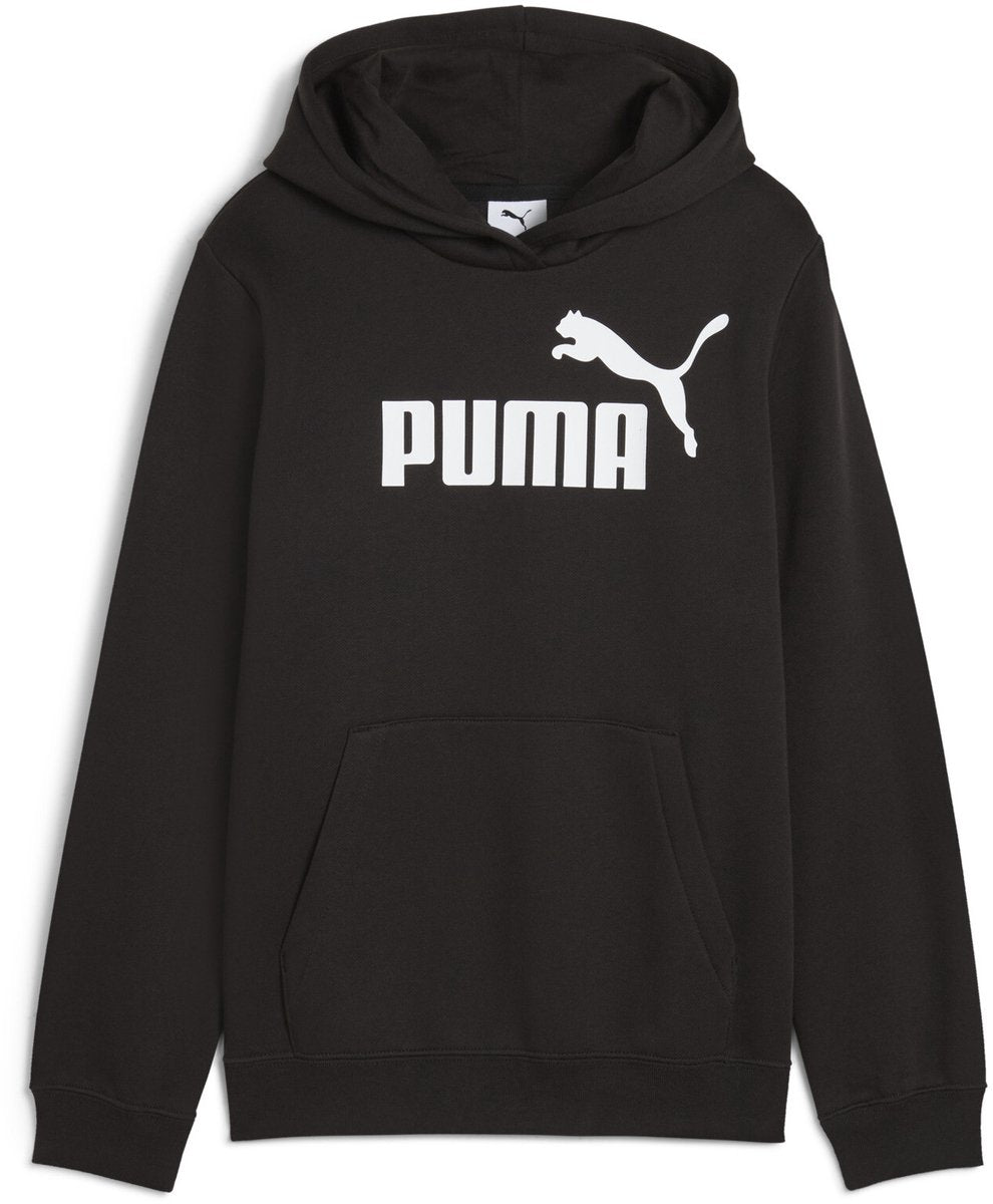Puma ess no. 1 logo hættetrøje fl g pige sweater - sort