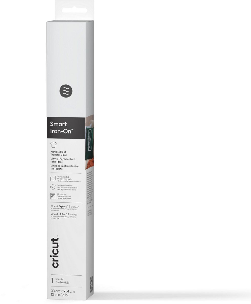 Cricut smart påstrygning 33x91 cm – hvid (1 ark)