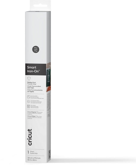 Cricut smart påstrygning 33x91 cm – hvid (1 ark)