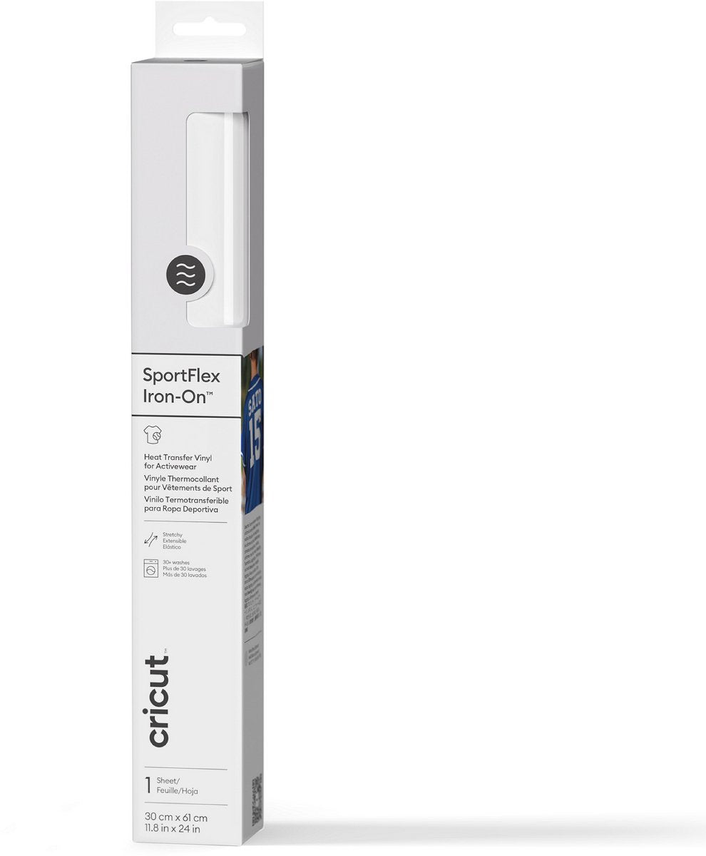 Cricut sportflex strygejern 28x60cm – hvid