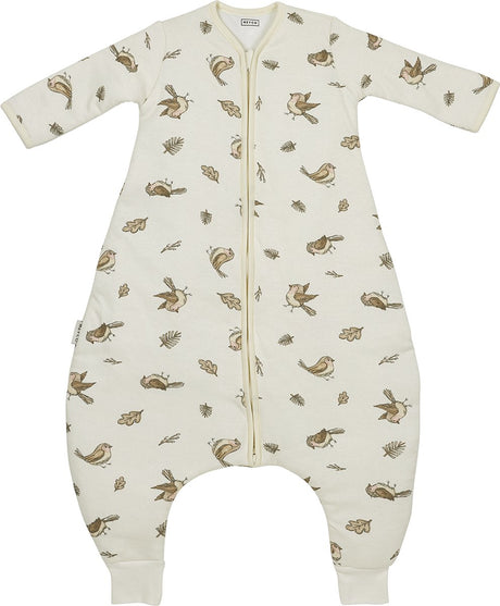 Meyco baby robin baby vintersøvn overallstrøje med faste ærmer - flerfarvet - 80 cm - 2,5 tom