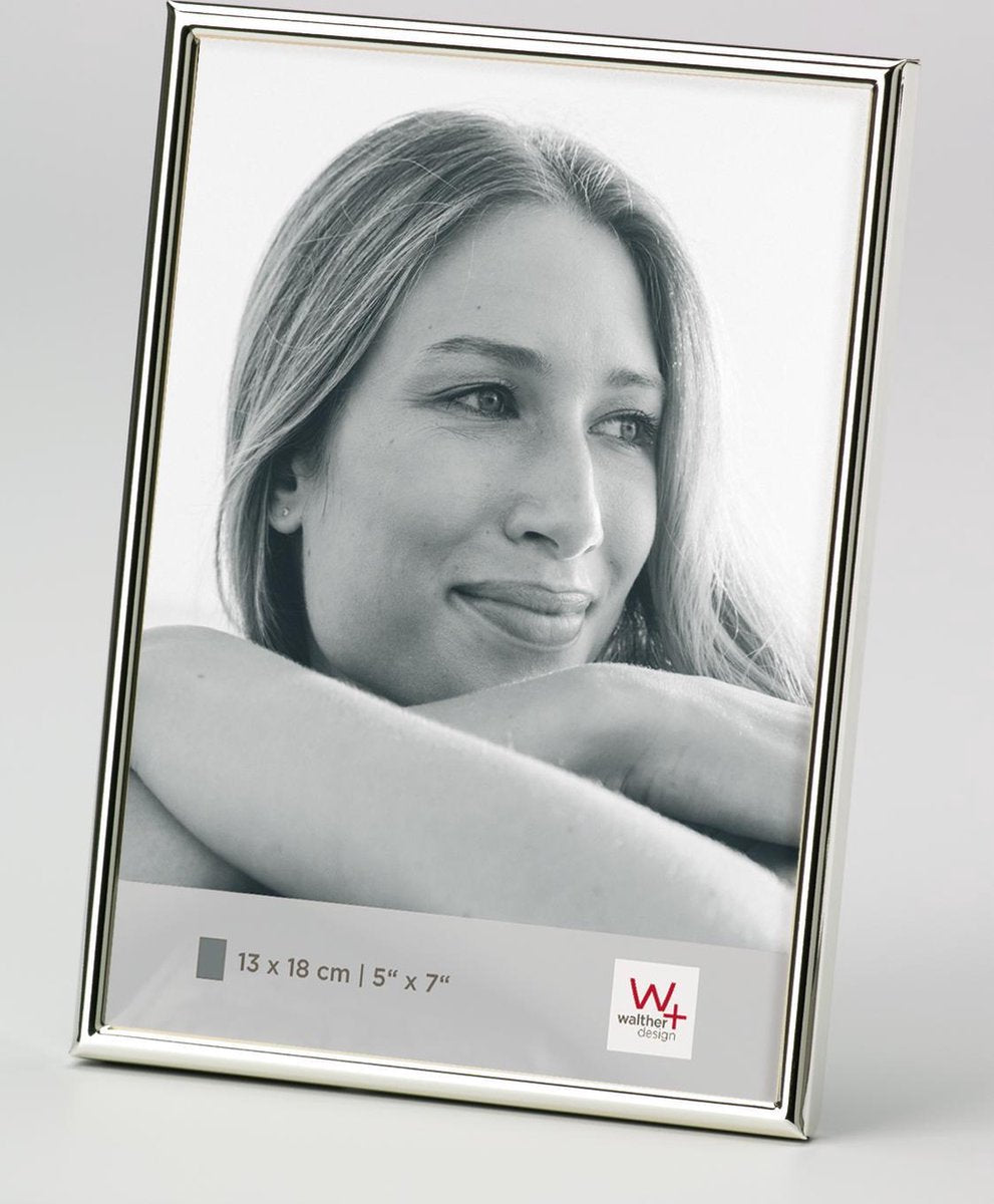 Walther design chloe - fotoramme - fotostørrelse 9 x 13 cm - sølv
