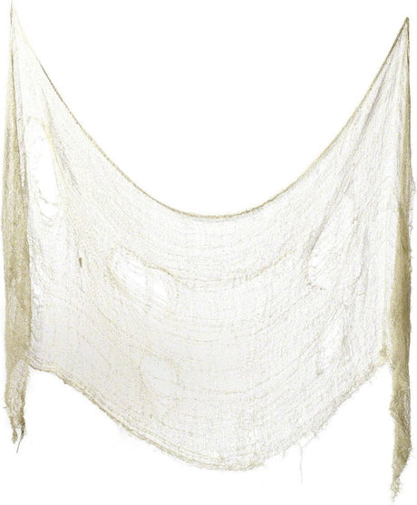 Smiffys - creepy cloth halloween decoratie - creme