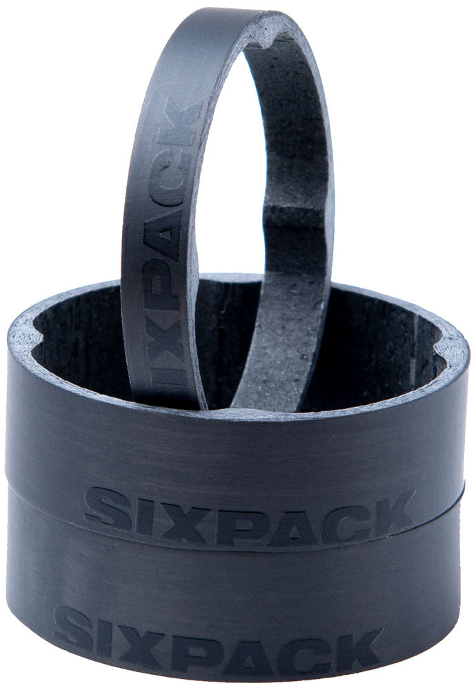 Sixpack racing lodret carbon spacer sæt 1 1 8