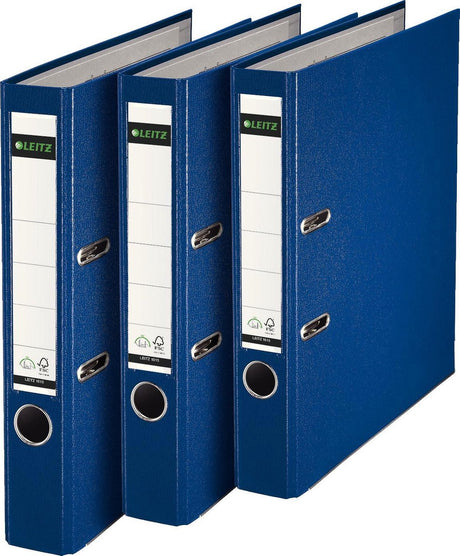 Leitz 1015 - 180° plastmappe - 52 mm - 3 stk - a4 - blå