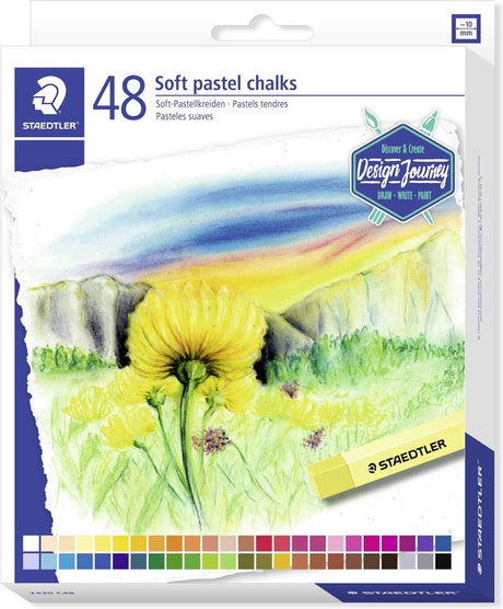 Staedtler designrejse - blødt pastelkridt - sæt 48 stk