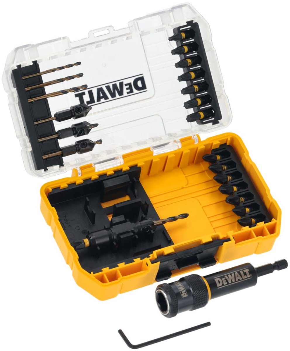 Dewalt flip drive - bore- og bitsæt - 15 dele - slagklar