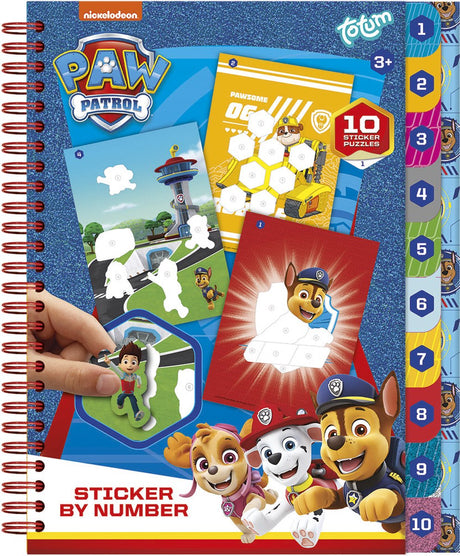 Totum Paw Patrol Sticker efter nummerbog