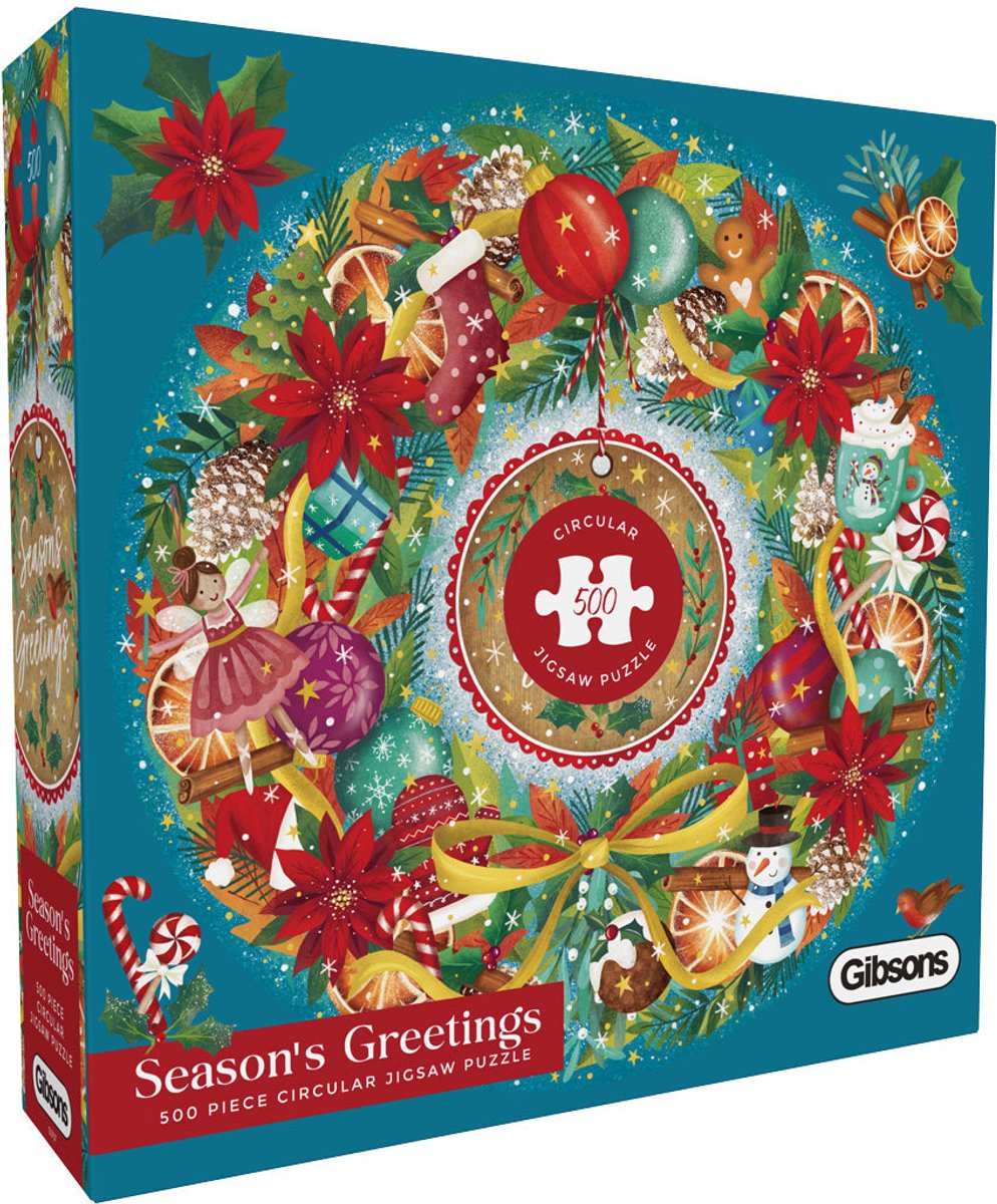 Gibsons - farmer christmas (af marcello corti) - 500xl stykker 49×49cm (b×h) - puslespil for voksne