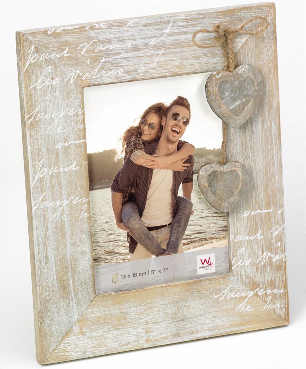 Walther le coeur - portrætramme i træ - fotostørrelse 13x18 cm - brun