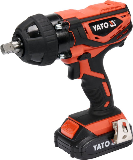Yato yt-82804 batteri slagnøgle – 18v – 300 nm – 1 2 – inklusive 2,0ah batteri, oplader og etui