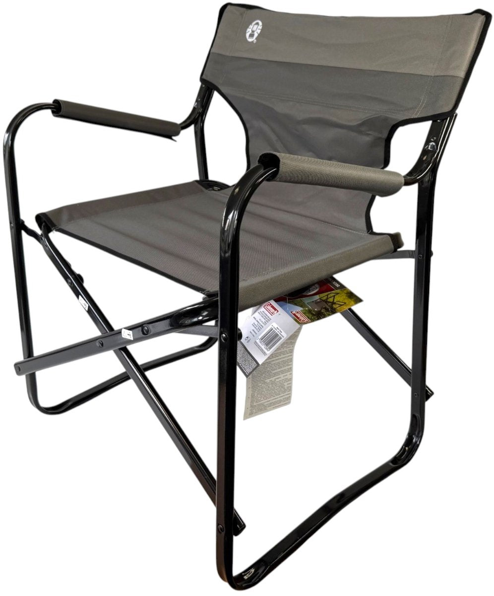 Coleman ståldæk campingstol - foldbar - sort stål