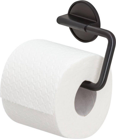 Tiger tune - toiletrulleholder uden boring - toiletrulleholder - selvklæbende 3m tape - sort metal børstet sort - gunmetal sort