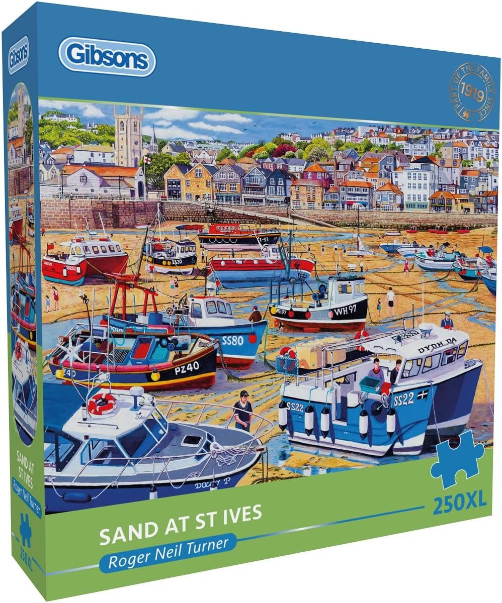Gibsons - sand ved st ives (sand ved st.ives) - roger neil turner - 250xl brikker - 48×34cm - puslespil til voksne