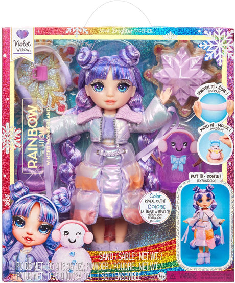 Rainbow high winter wonderland dukke - violet (lilla)