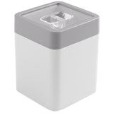 Sunware sigma hjemmeopbevaringsdåse 0,6 l hvid lysegrå 9 x 9 x 11,4 cm
