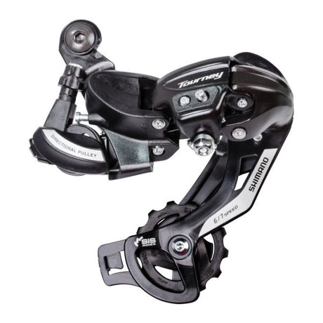 Shimano Tourney TZ500 6-trins Achter Derailleur. Til bekræftelse på Derailleur -stien (hængende pakke)