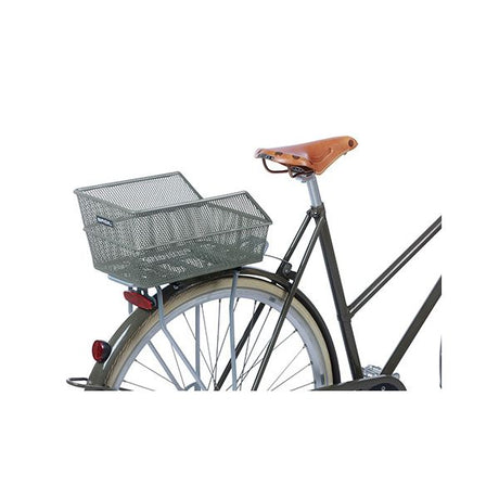 Basil Cento S - cykelkurv - på bagsiden - Olive Green