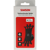 Simson telefonholder silikone universal - sort
