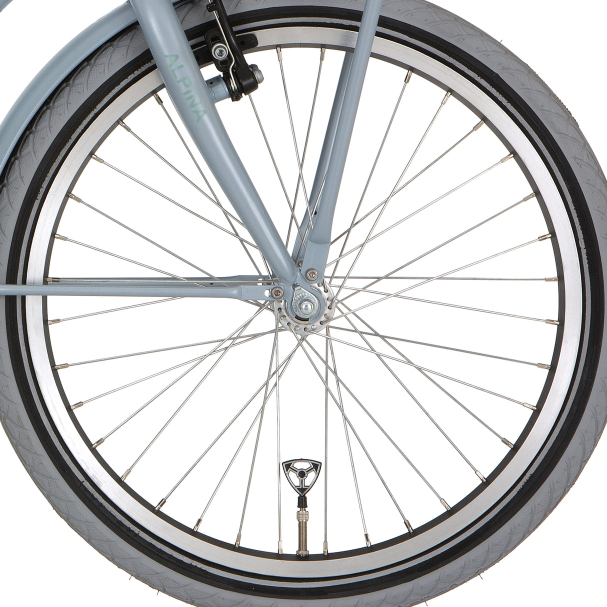 Alpina forhjul 20 hlq-10a-1 sort zink spk