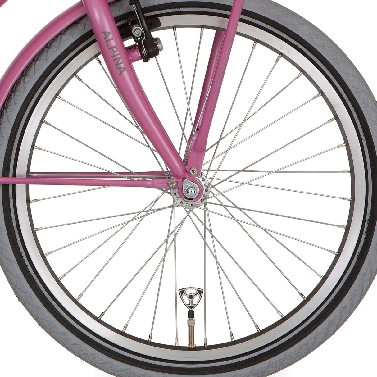 Alpina forhjul 22 hlq-10a-1 sort zink spk