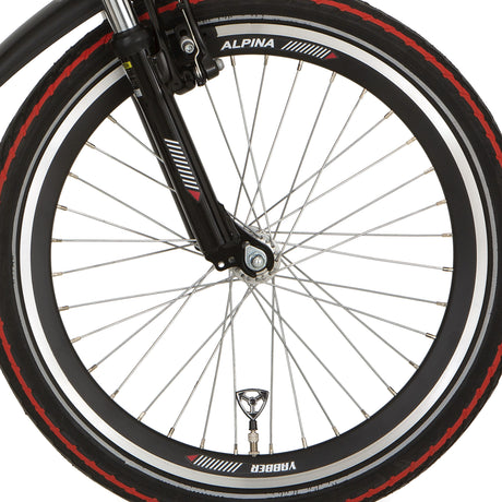 Alpina forhjul 22 hlqc yabber sort zink spk