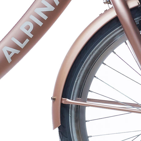 Alpina stænkskærm sæt + stang 22 kølle rosa guld mat