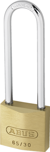 Abus hængelås messing 65 30 hb60