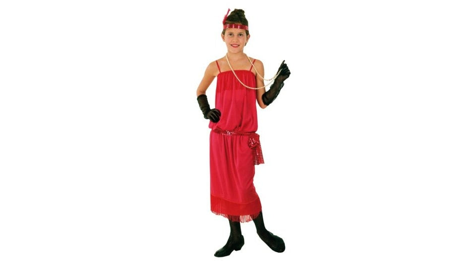 Klovne børnedragt flapper 10-12 år
