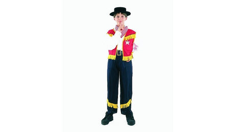 Klovne børnekostume cowboy 7-9 år