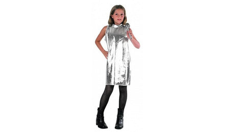 Klovne børnekostume disco pige 4-6 år