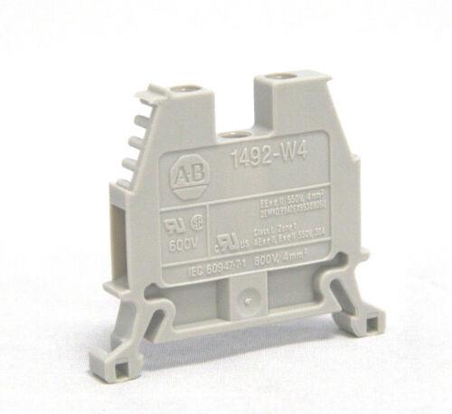 Allen-Bradley skinneklemme 4mm grå