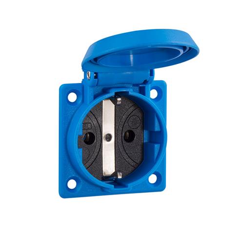 Abl maskinstik 2p+r a blå ip54 50x50mm