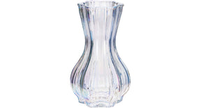 Vaas glas d12 h20cm luster