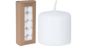Kaarsen 3cm 10 stuks wit