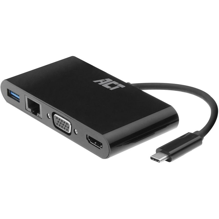 AKT-tilslutningsmuligheder USB-C til HDMI eller VGA Multiport Adapter 4K med ET